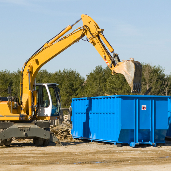 are there any restrictions on where a residential dumpster can be placed in Port Monmouth